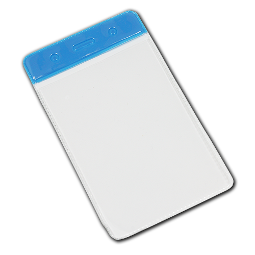 Blue Portrait Vinyl Card-Holder
