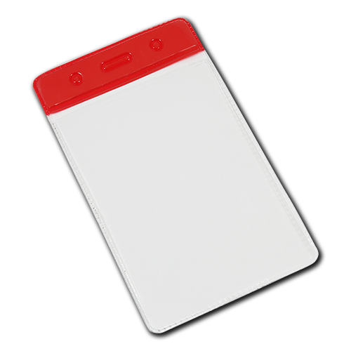 Red Portrait Vinyl Card-Holder