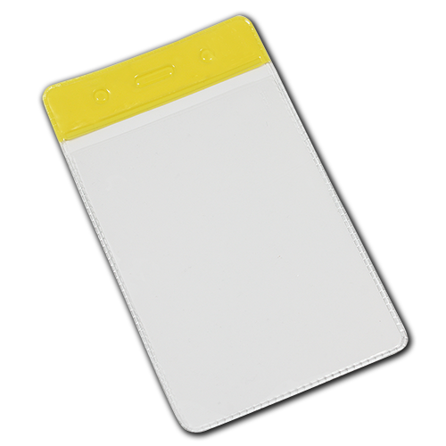 Yellow Portrait Vinyl Card-Holder