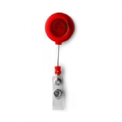 Red Ski YoYo Badge Reel with Retractable Cord - Medical-Plus